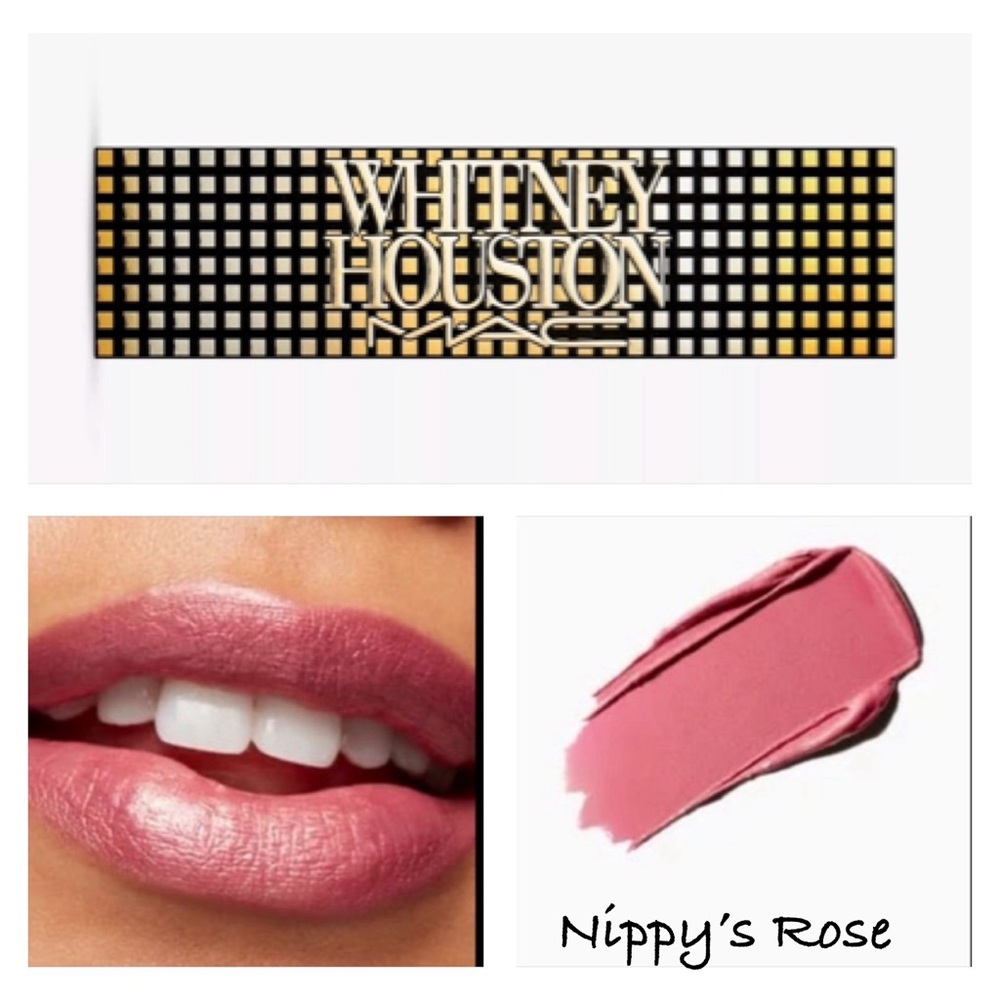 MAC x Whitney Houston DISCONTINUED Lipstick in Nippy's Rose NIB